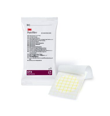 3m? petrifilm? 6491金黃色葡萄球菌快速測試片，500片/箱。